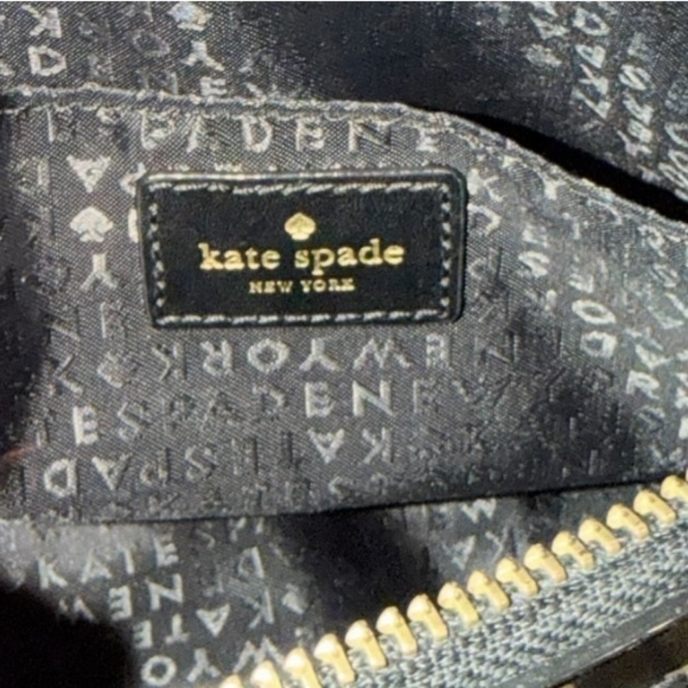 Kate Spade Black White Polka Dot Grove Street Millie Crossbody - Picture 8 of 10
